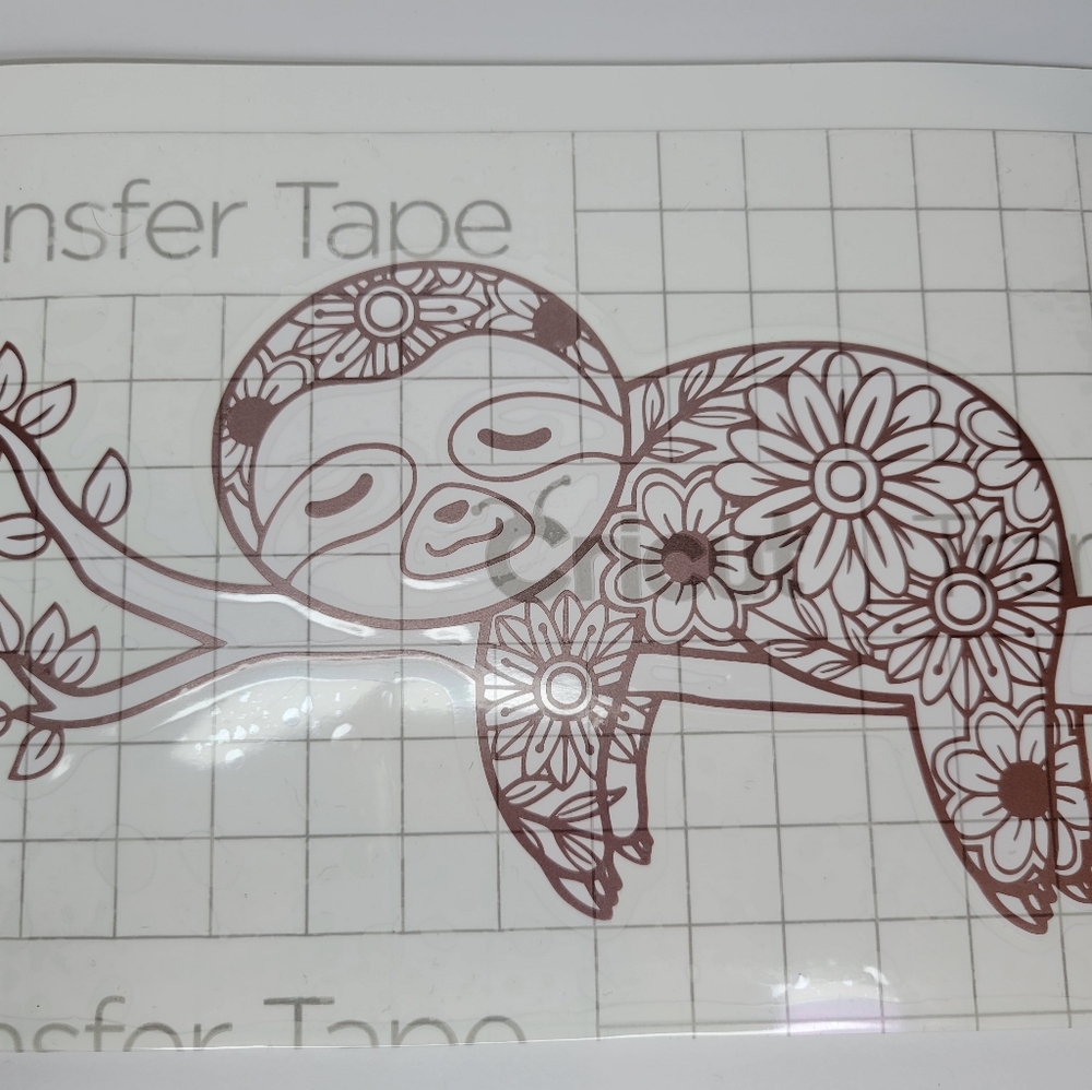 Rose Gold Sloth Sticker